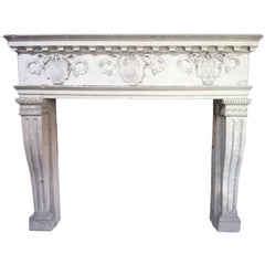 Chateau Fireplace Renaissance Style 19th Century, France