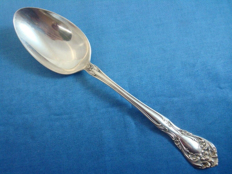 Chateau Rose by Alvin Sterling Silver Flatware Set Service 24 Pieces at