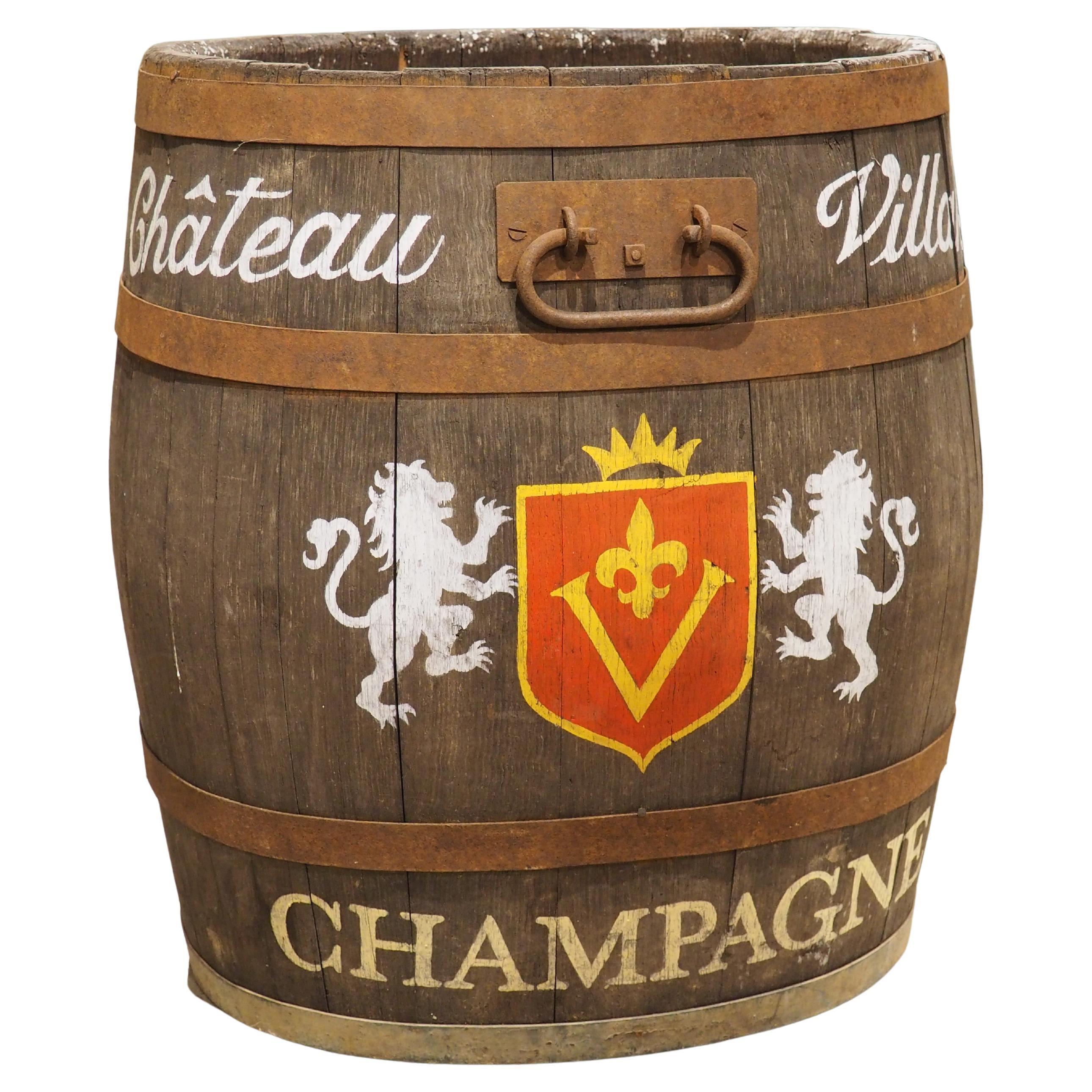 Botte o fioriera da champagne antica Chateau Villaret French, CIRCA 1920 in vendita