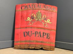 Chateauneuf du pape wall decor, 1950s