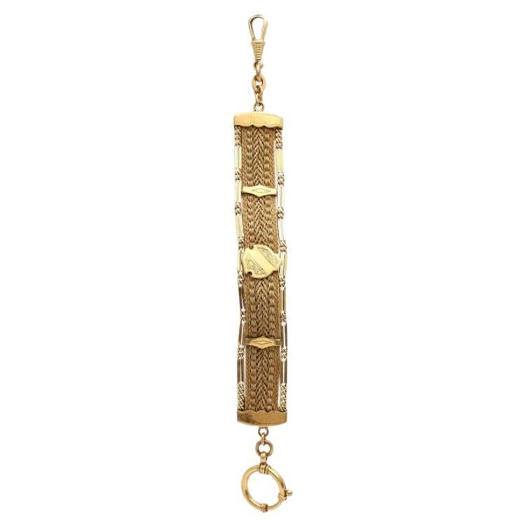 Chatelaine Made of Braided Hair For Sale