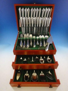 Chatham by Durgin Sterling Silver Flatware Set for 12 Service 132 Pieces Dinner