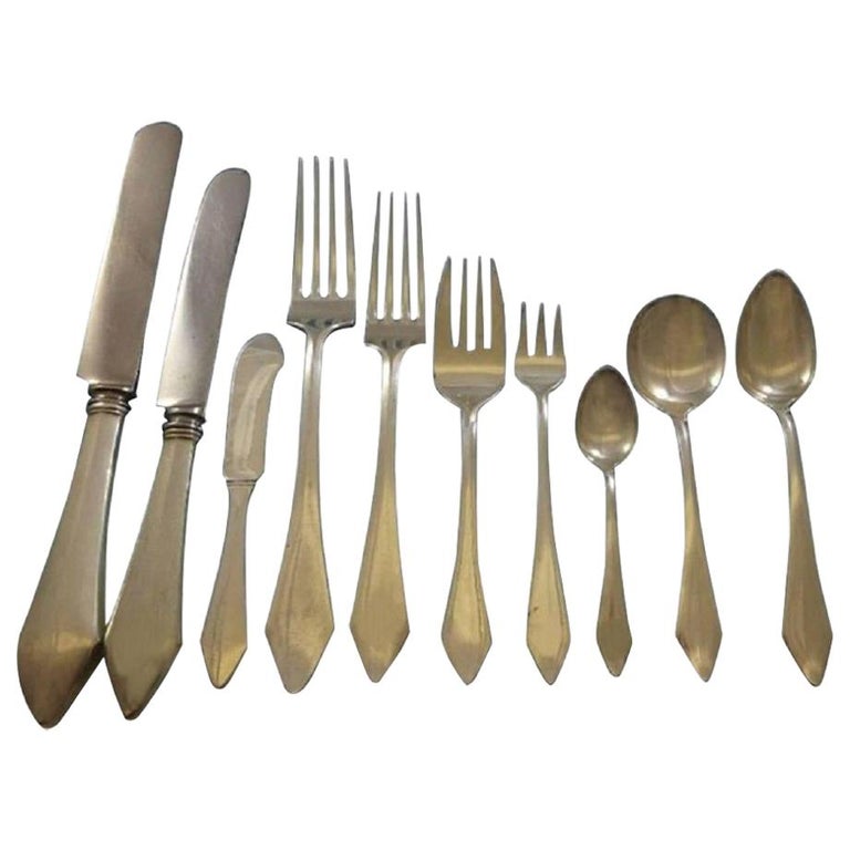 Chatham by Durgin Sterling Silver Flatware Set for 12 Service 132