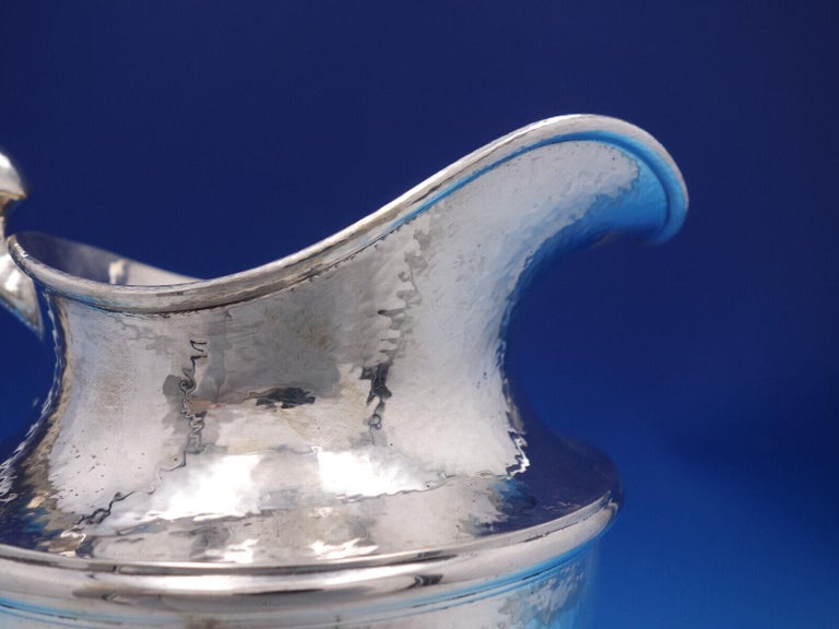 Chatham by Durgin Sterling Silver Water Pitcher 24H 4 1/2 PINTS Hammered 6917 For Sale at 1stDibs