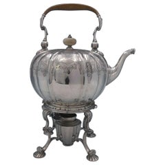 Chatham Engraved by Durgin Sterling Silver Kettle on Stand with Burner #88
