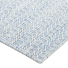 Chatham Hand Woven Contemporary Geometric Wool 9' 0" x 12' 0" Blue Area Rug