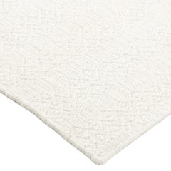 Chatham Hand Woven Contemporary Geometric Wool 9' 0" x 12' 0" Ivory Area Rug