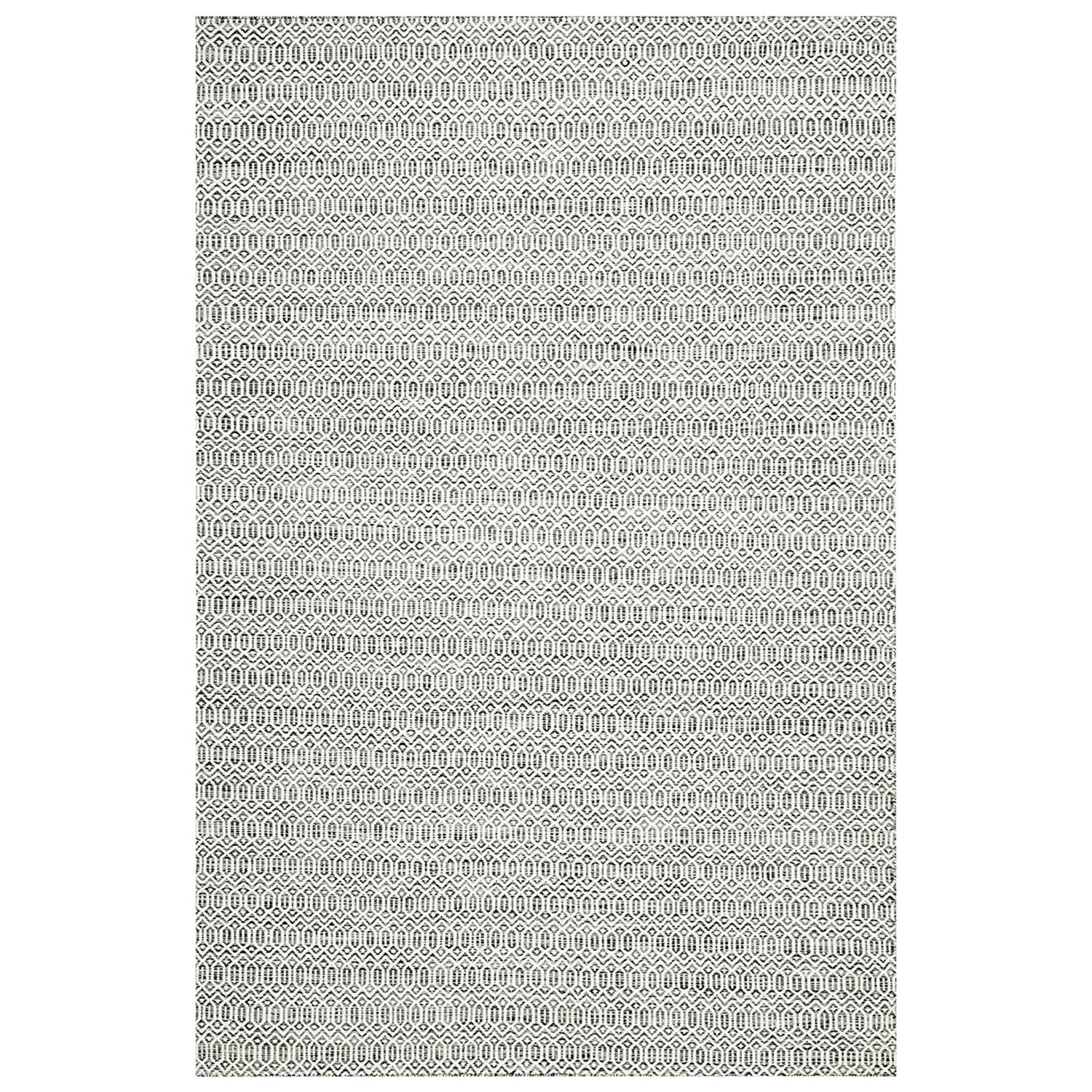 Handgewebter Flachgewebe-Teppich aus Pergament, Übergangsstil im Angebot