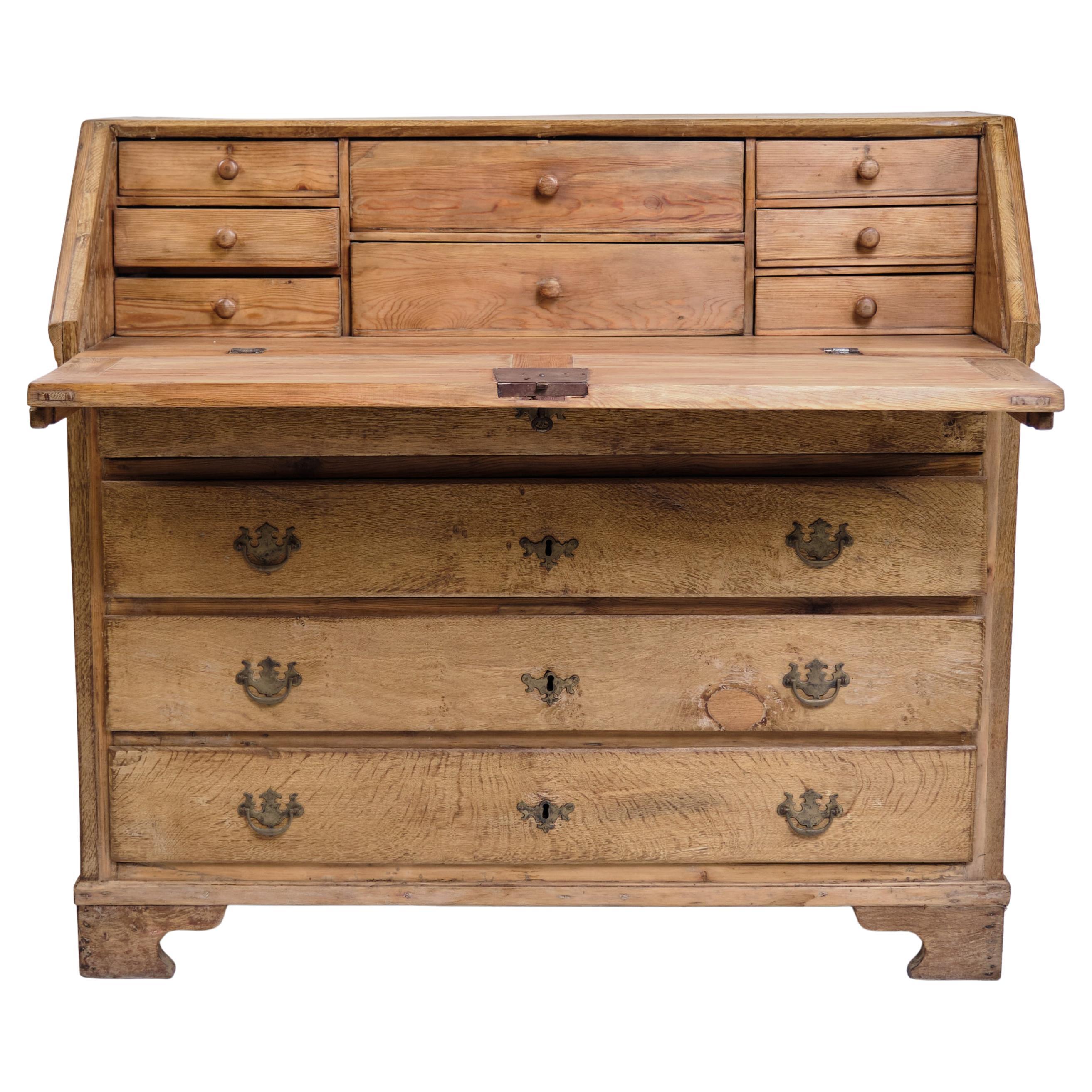 Chatol In Louis Seize Style With 3 Drawers In Pine From 1780s For Sale