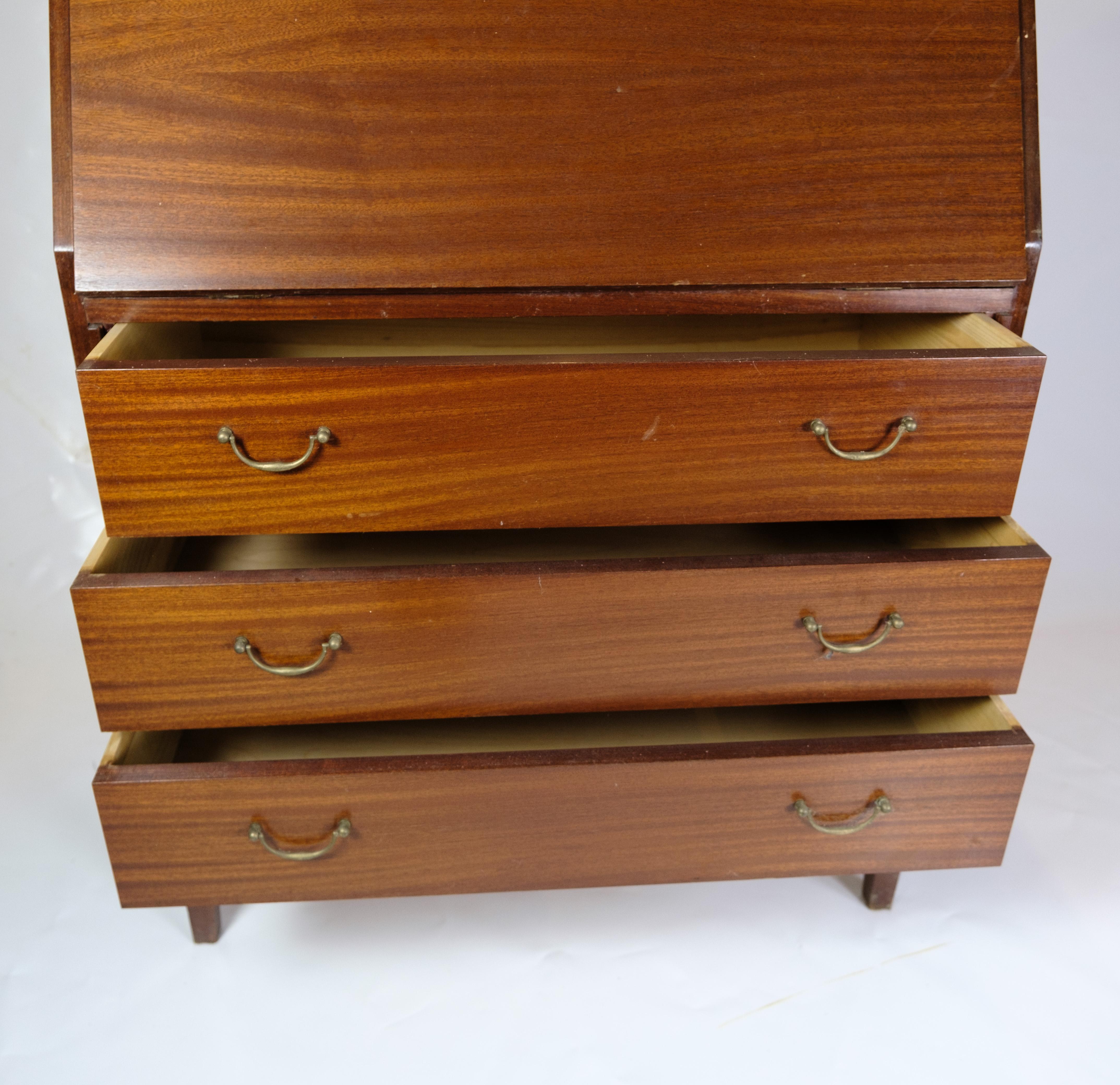 Early 20th Century Chatol Made In Light Mahogany With Brass Handles From 1920s For Sale