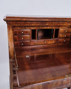 Chatol With 3 Drawers Hand Polished Mahogany, Danish Cabinet Maker From 1820s