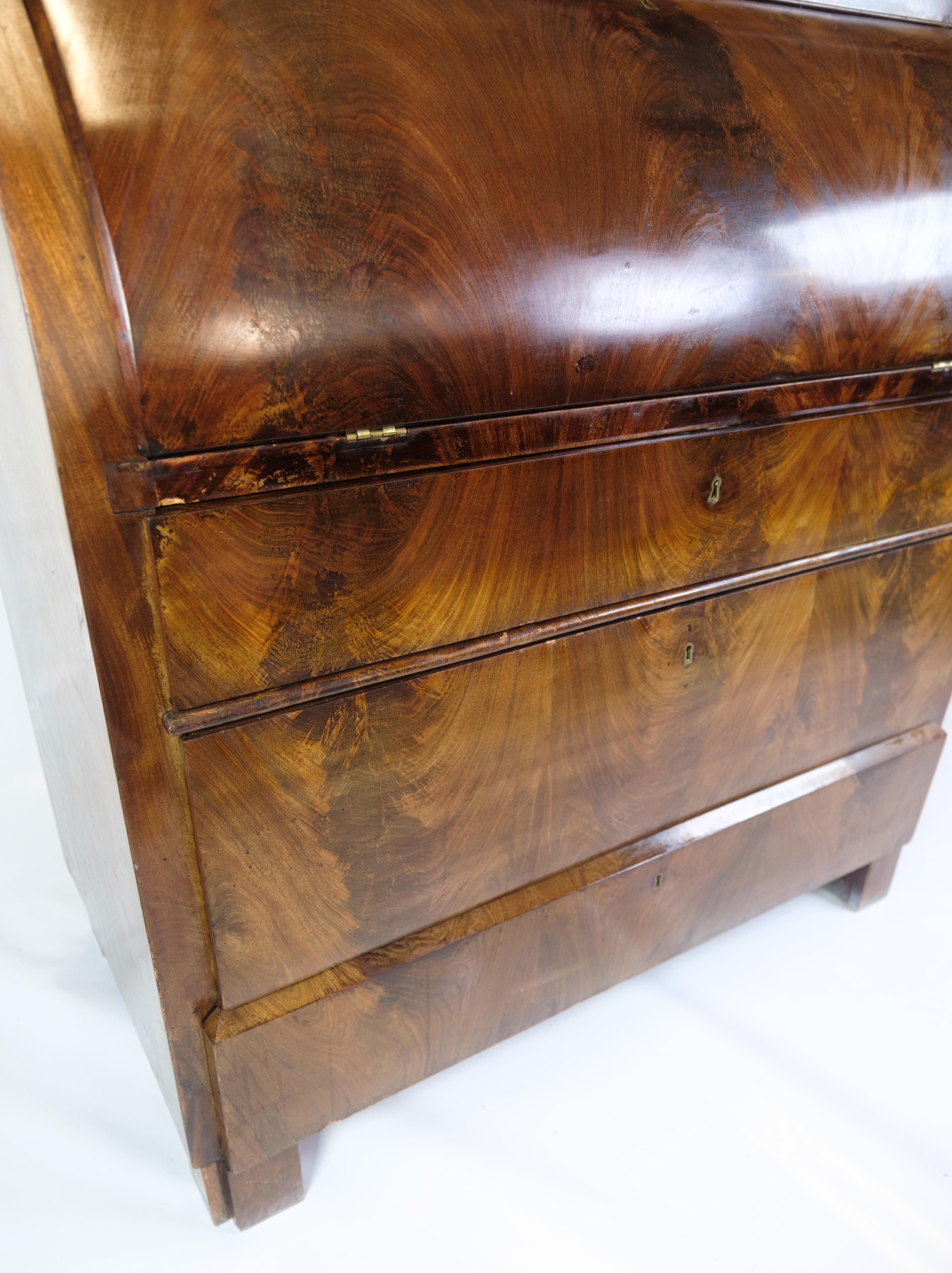 Early 19th Century Chatol With Four Drawers Made In Hand Polished Mahogany From 1820s For Sale