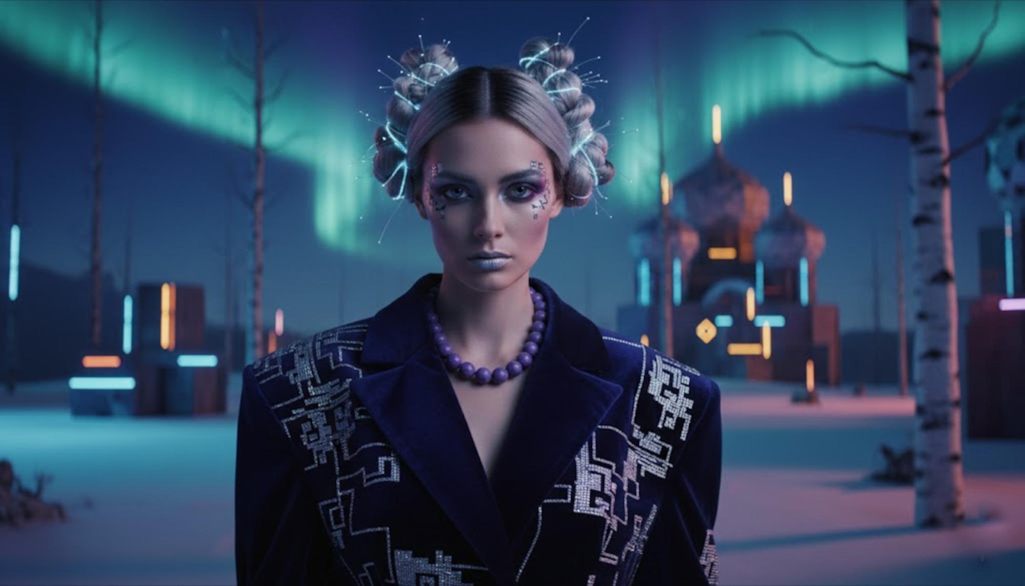 Collana di Charoite Chatoyant con chiusura in Charoite d'Argento in vendita 7