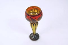 Chats Vase by Charles Schneider, Art Deco Glass, France, 1920