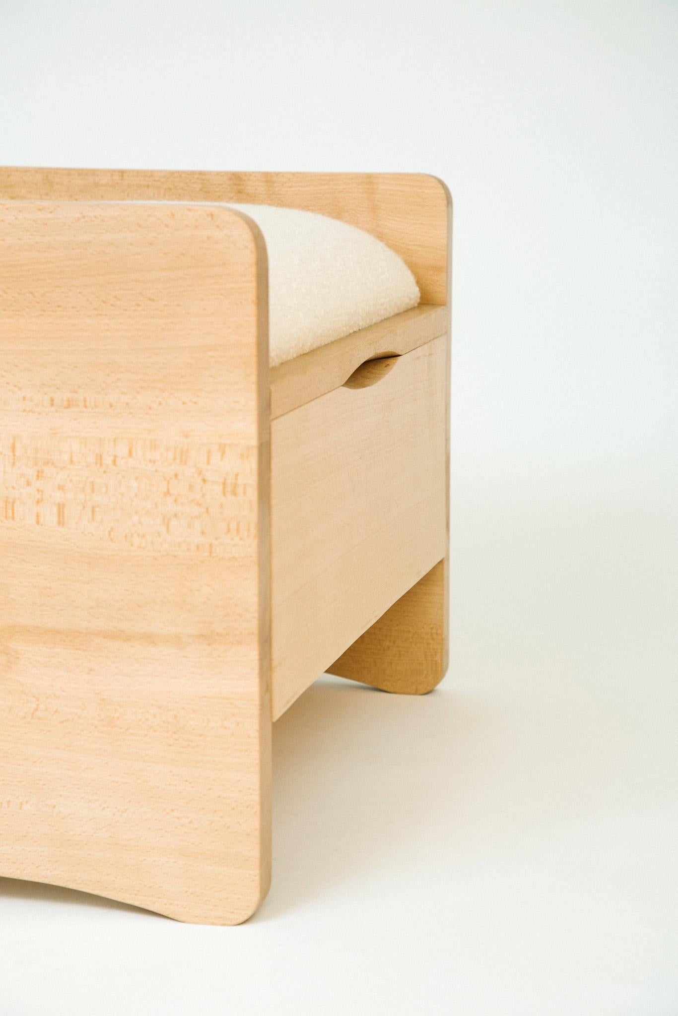 Boucle-Bank-Truhe von Chatsworth (Wolle) im Angebot