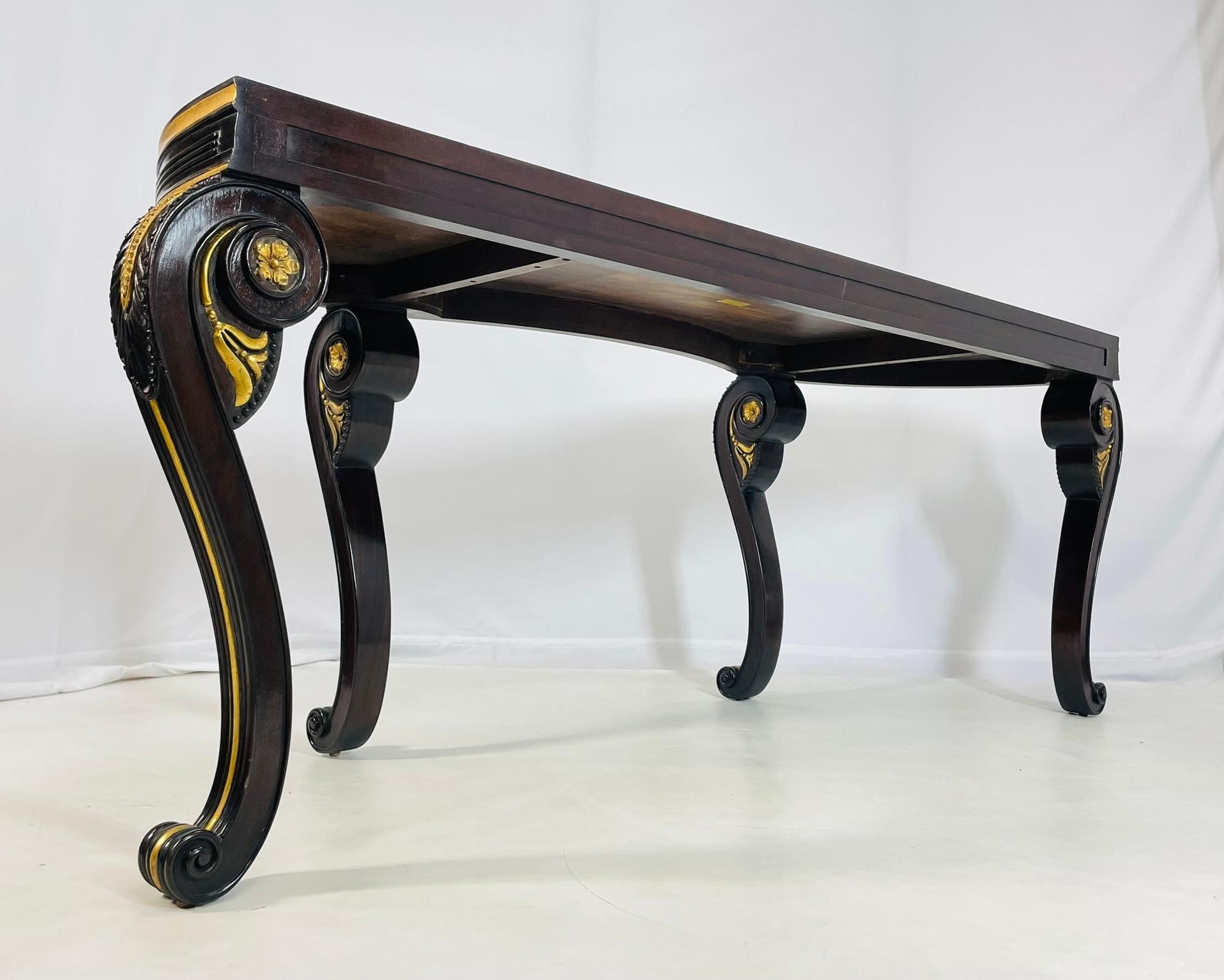 Console Chatsworth en acajou et bois doré par Dessin Fournir, Los Angeles en vente 3