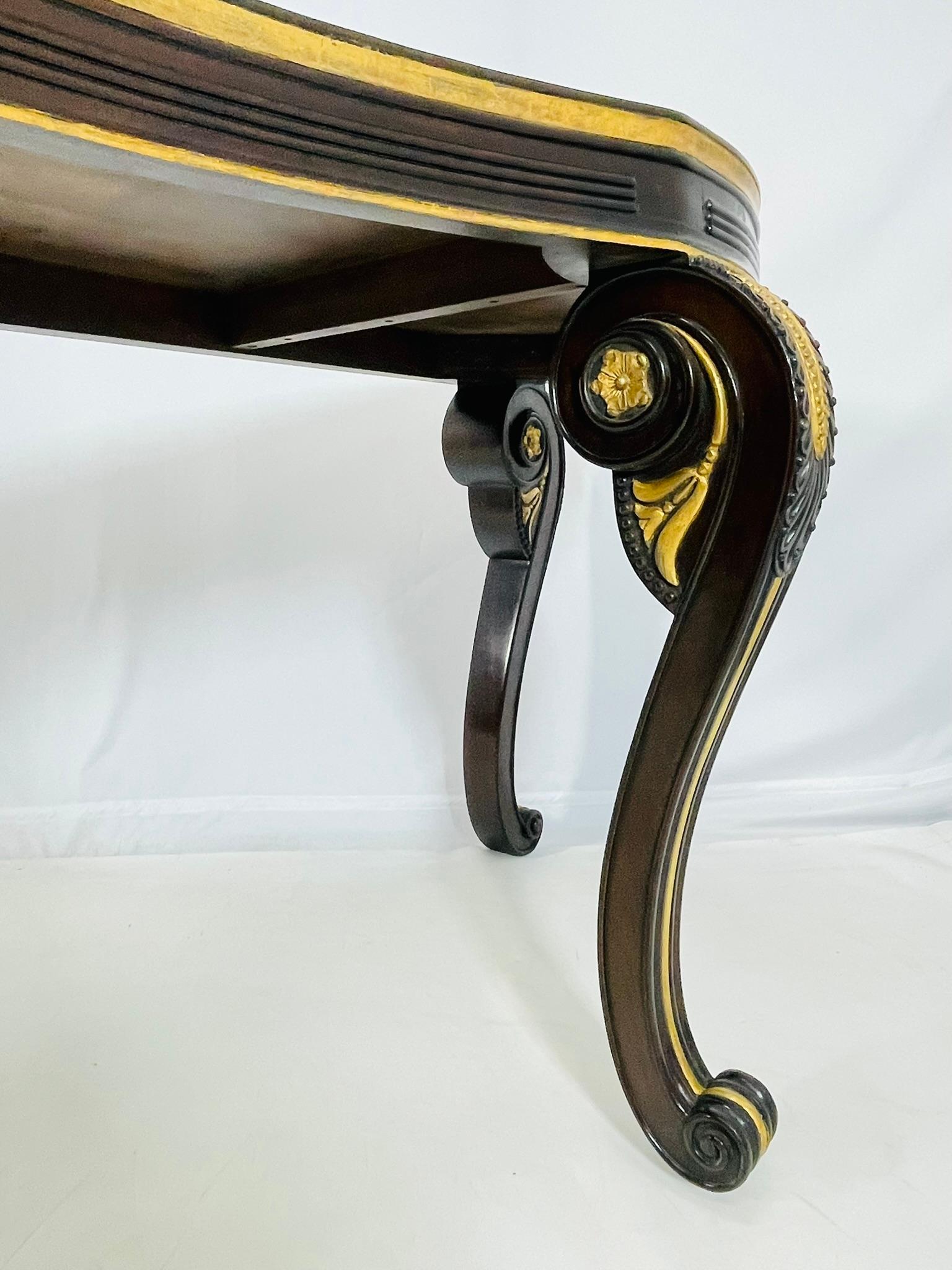 Console Chatsworth en acajou et bois doré par Dessin Fournir, Los Angeles en vente 10
