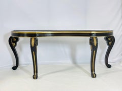 Konsolentisch „Chatsworth“ aus Mahagoni und vergoldetem Holz von Dessin Fournir, Los Angeles