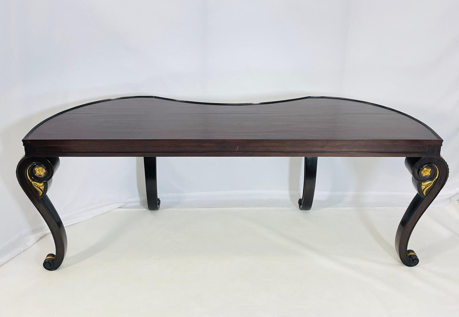 Console Chatsworth en acajou et bois doré par Dessin Fournir, Los Angeles en vente 1