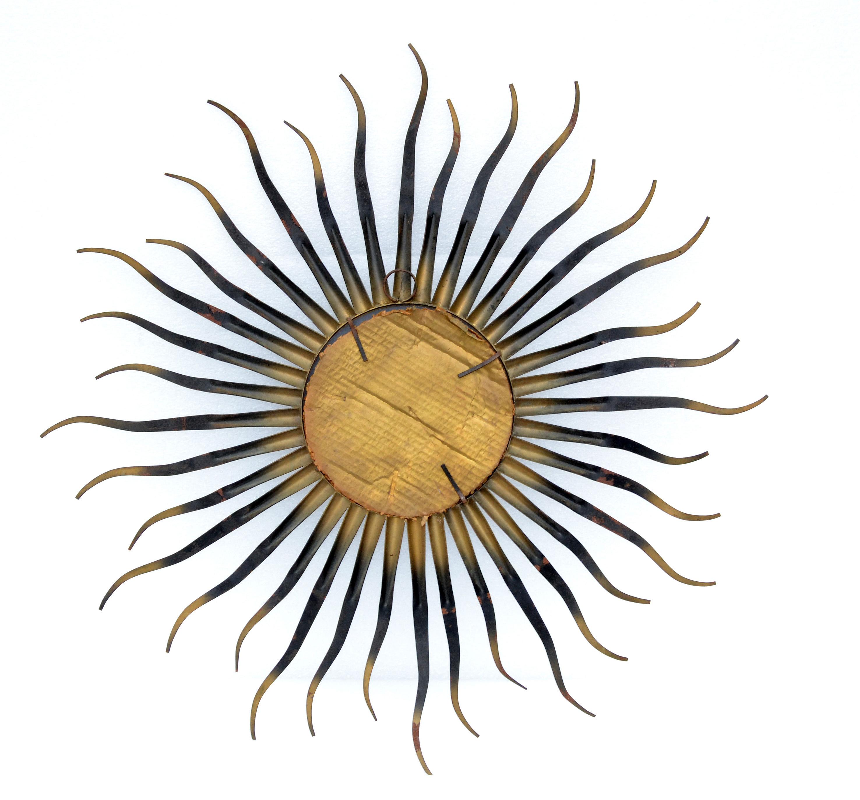 Chaty Sunburst Wall Mirror French Mid-Century Modern, 1960s For Sale 7