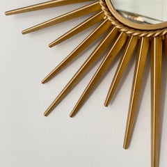 Chaty Vallauris 1950s Petite Sunburst Mirror