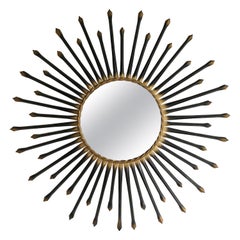 Chaty Vallauris Miroir noir ensoleillé 1950s
