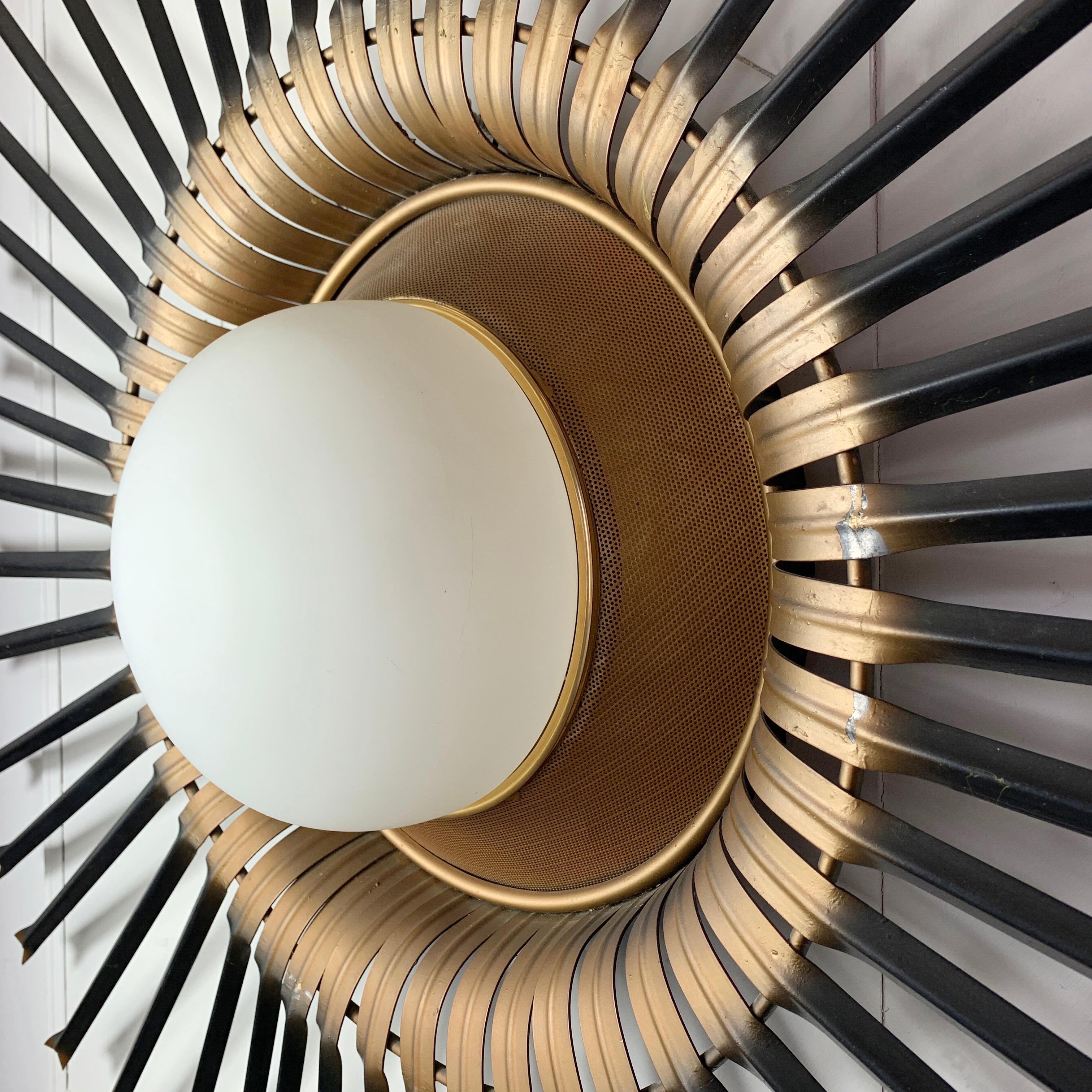 20th Century Chaty Vallauris Monumental Sunburst Light