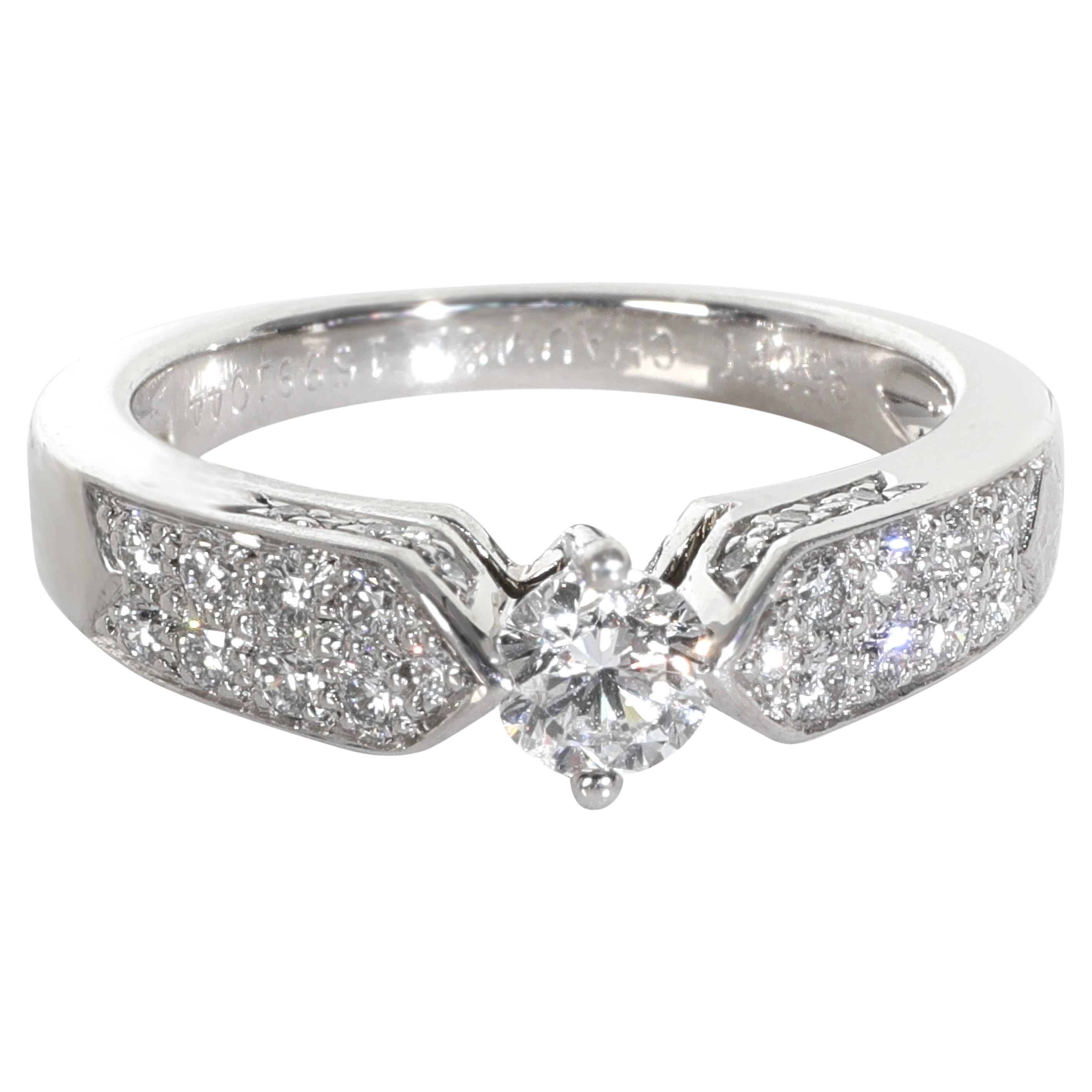 Bague de fiançailles Chaumet 0,25 ct diamant rond brillant en vente