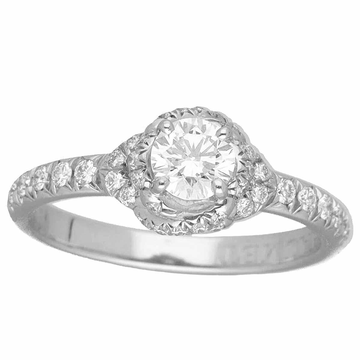 Brand:CHAUMET
Name:Liens d'Amour Solitaire Ring
Ref.:Ref.J3LCZZ
Material:1P diamond (D0.30ct D-VS1-3Ex),Side diamond, Pt950 platinum
Weight:3.5g（Approx)
Ring size: British & Australian:H 1/2  /   US & Canada:4 /  French & Russian:47 /  German:15 / 