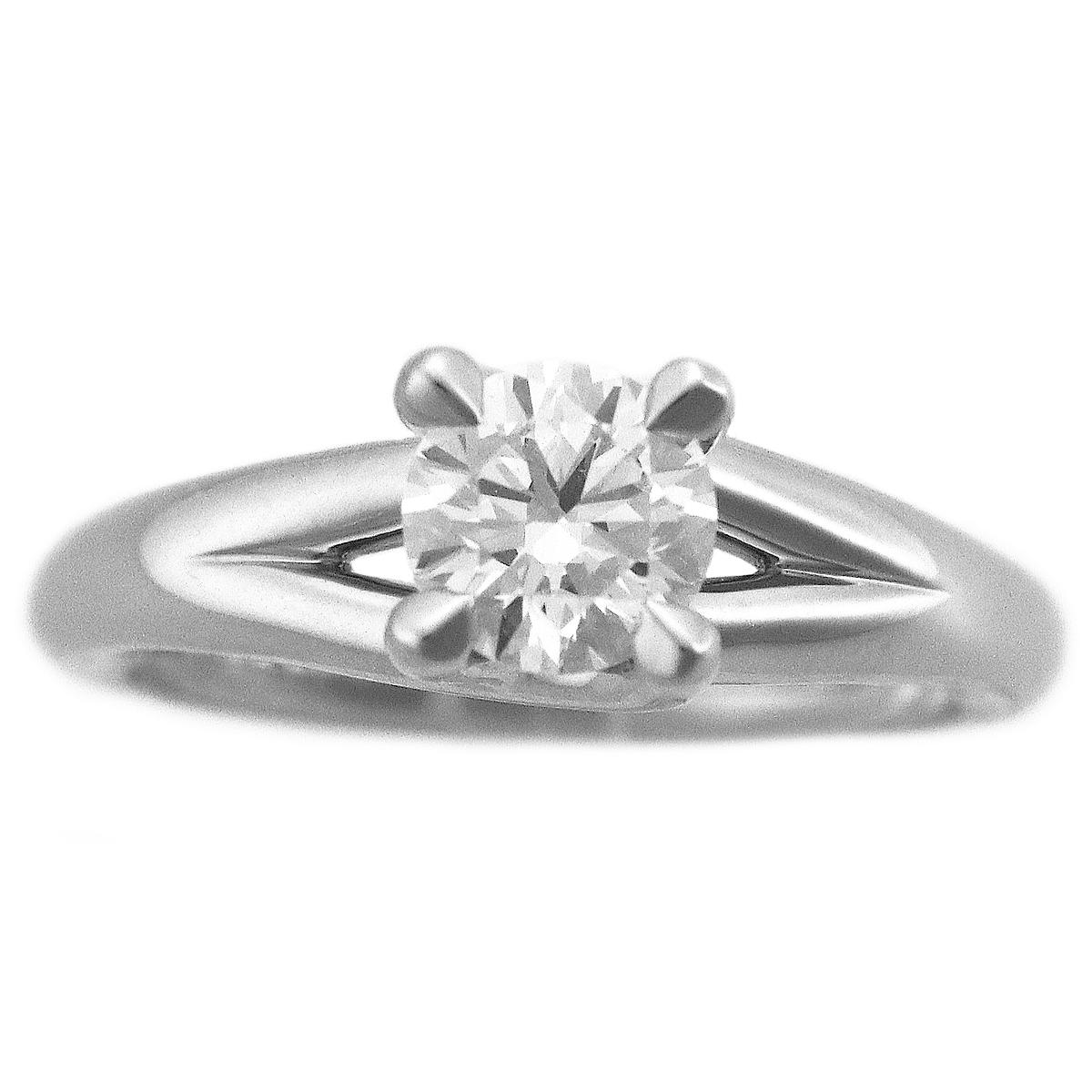 Brand: CHAUMET
Name:Liens Ring
Material :1P Diamond (D0.70ct E-VS1-VG), PT950 Platinum
Comes with:Chaumet box, case, GIA certificate (Jun 2008)
Ring size:British & Australian:H 1/2  /   US & Canada:4  /  French & Russian:47 /  German:15 /  Japanese: