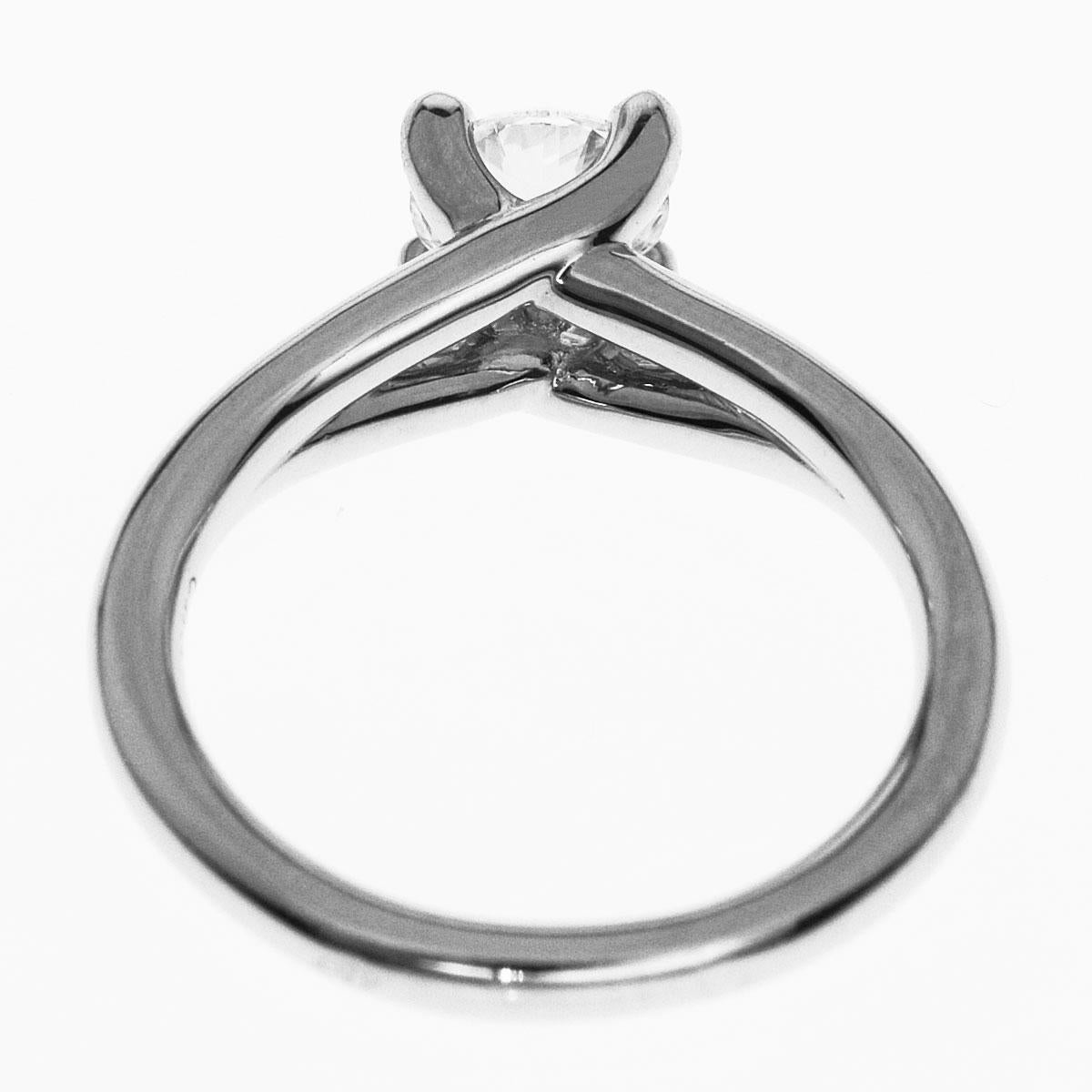 Chaumet Liens Solitär-Ring, 0,70 Karat GIA Diamant 950 Platin (Rundschliff) im Angebot