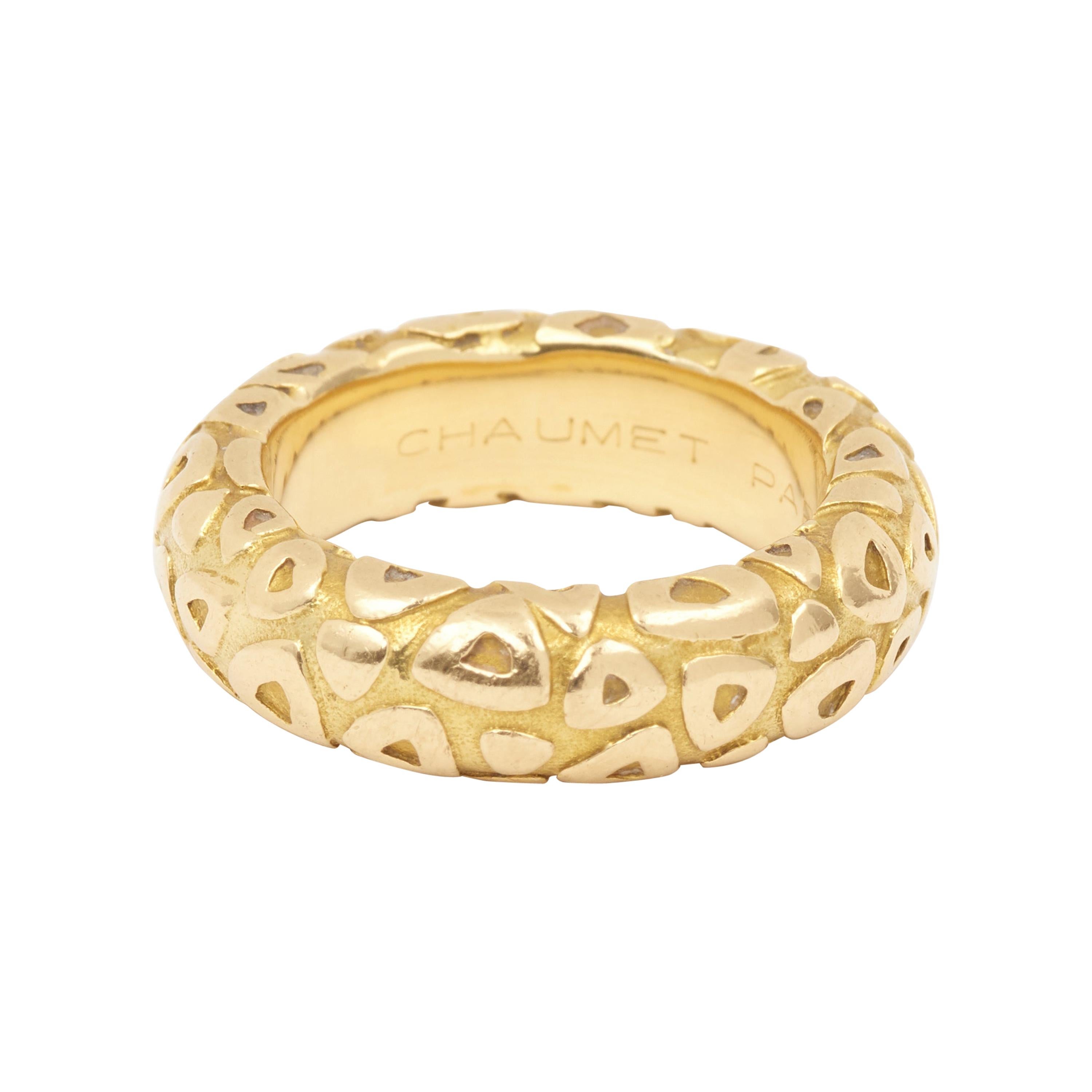 Chaumet 18 Carat Yellow Gold Bangle Ring
