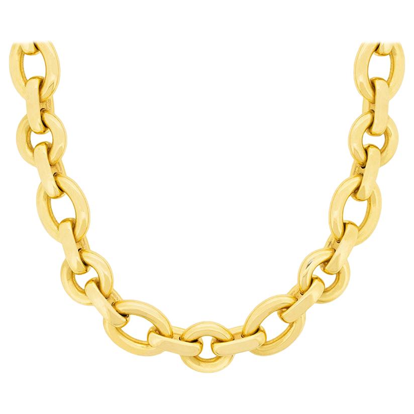 Chaumet 18 Carat Yellow Gold Necklace and Bracelet Set