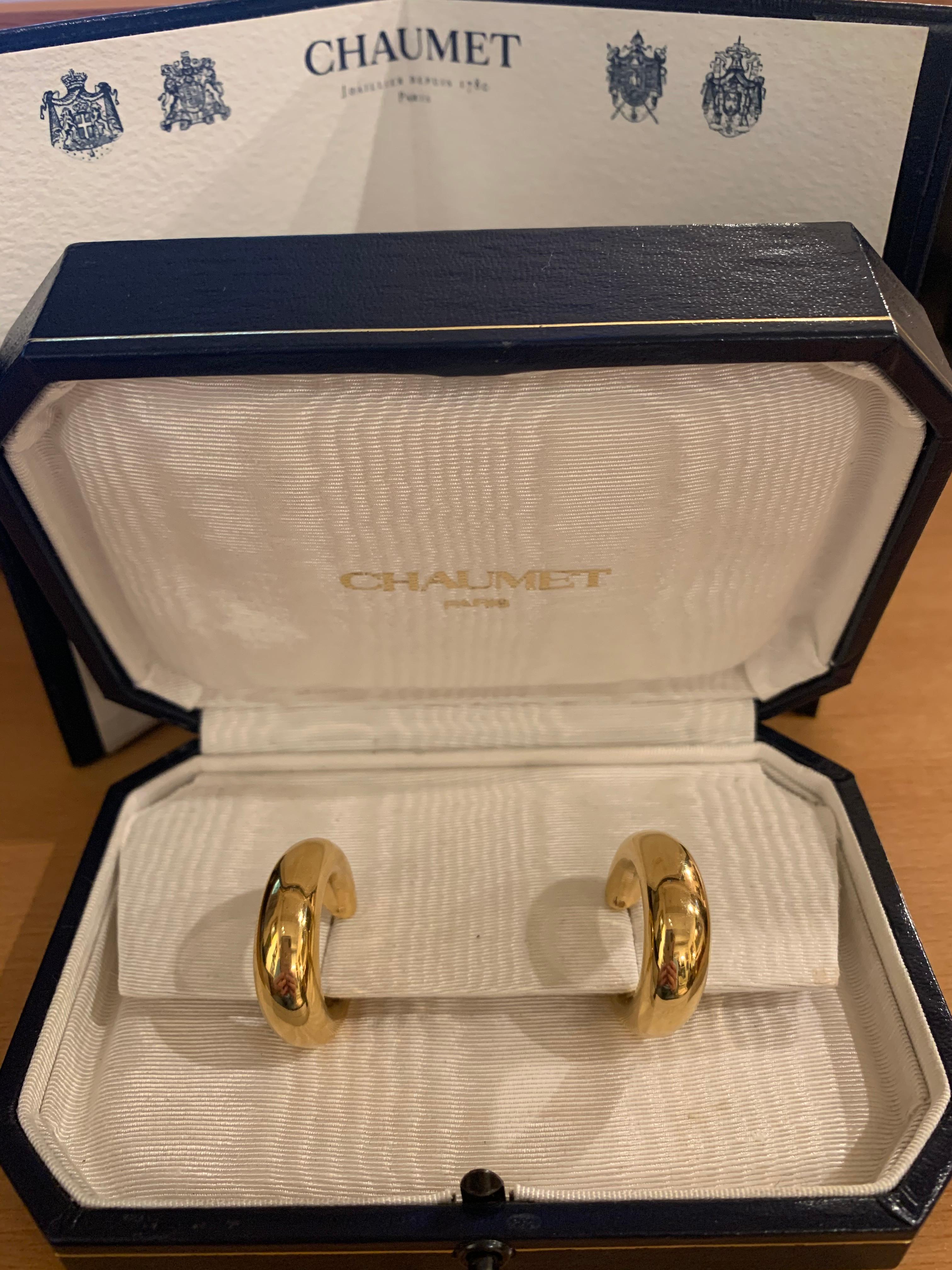 chaumet hoop earrings