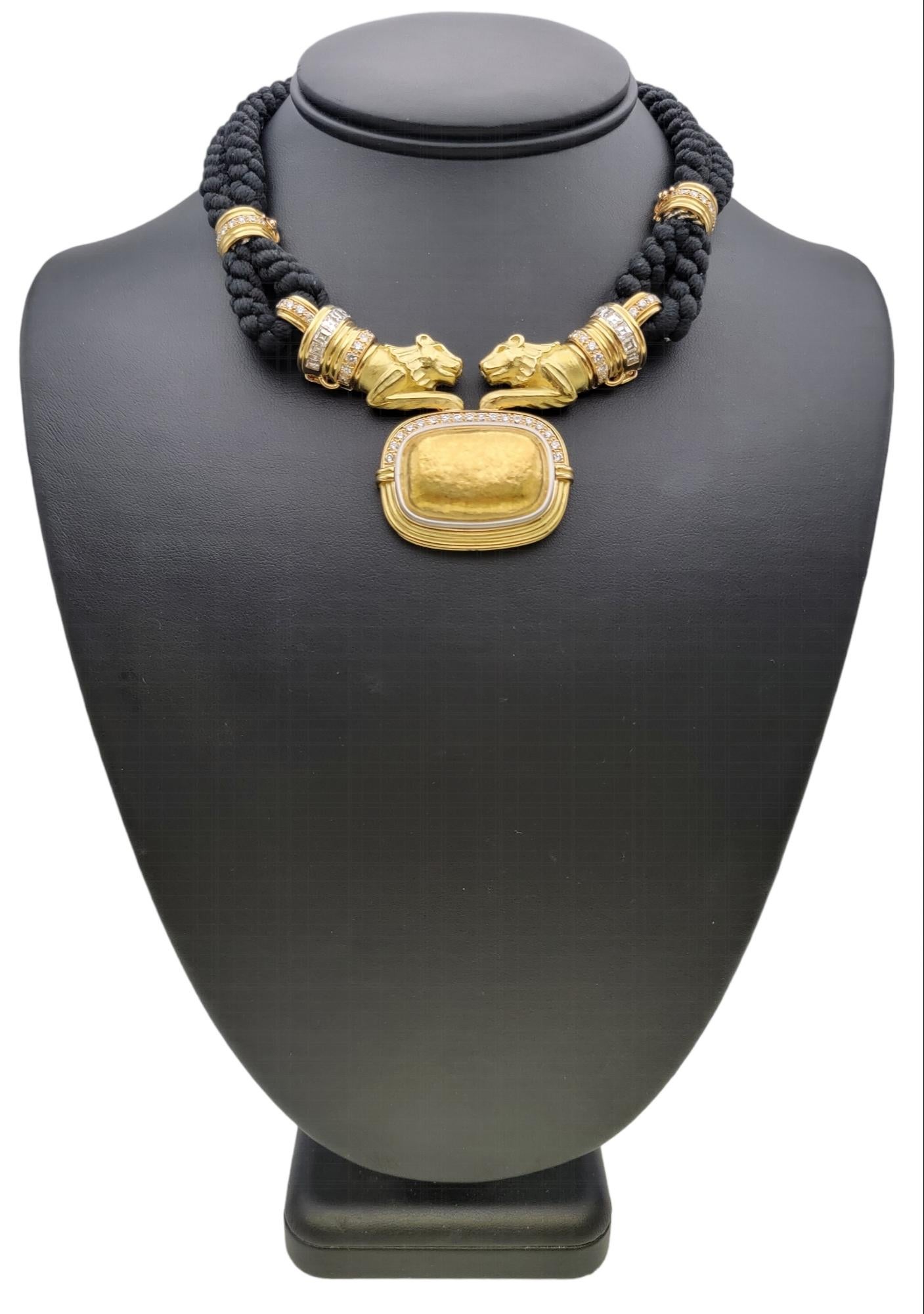 Chaumet Collier ras du cou en or 18 carats et diamants avec cordes interchangeables  en vente 8