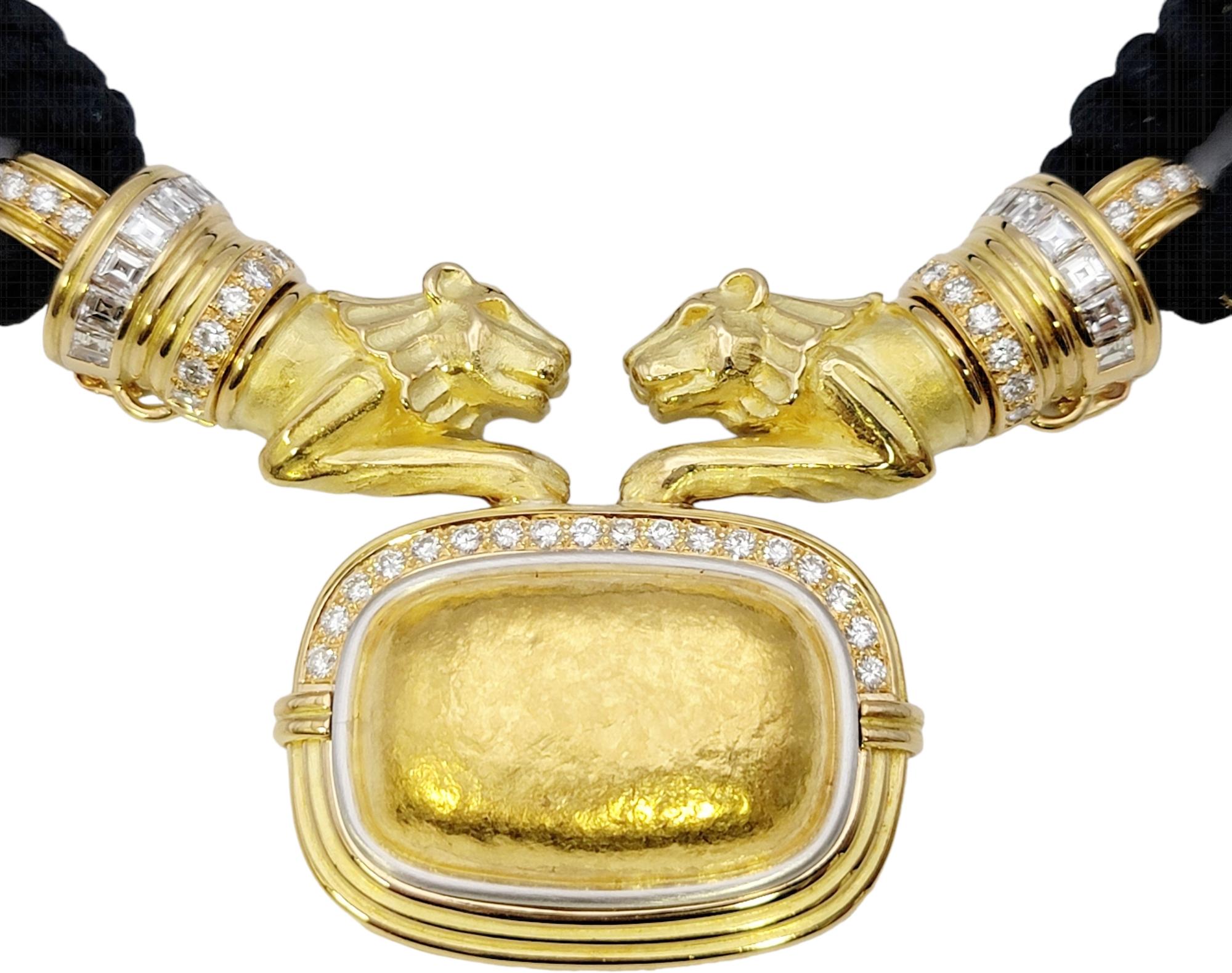Chaumet Collier ras du cou en or 18 carats et diamants avec cordes interchangeables  Excellent état - En vente à Scottsdale, AZ