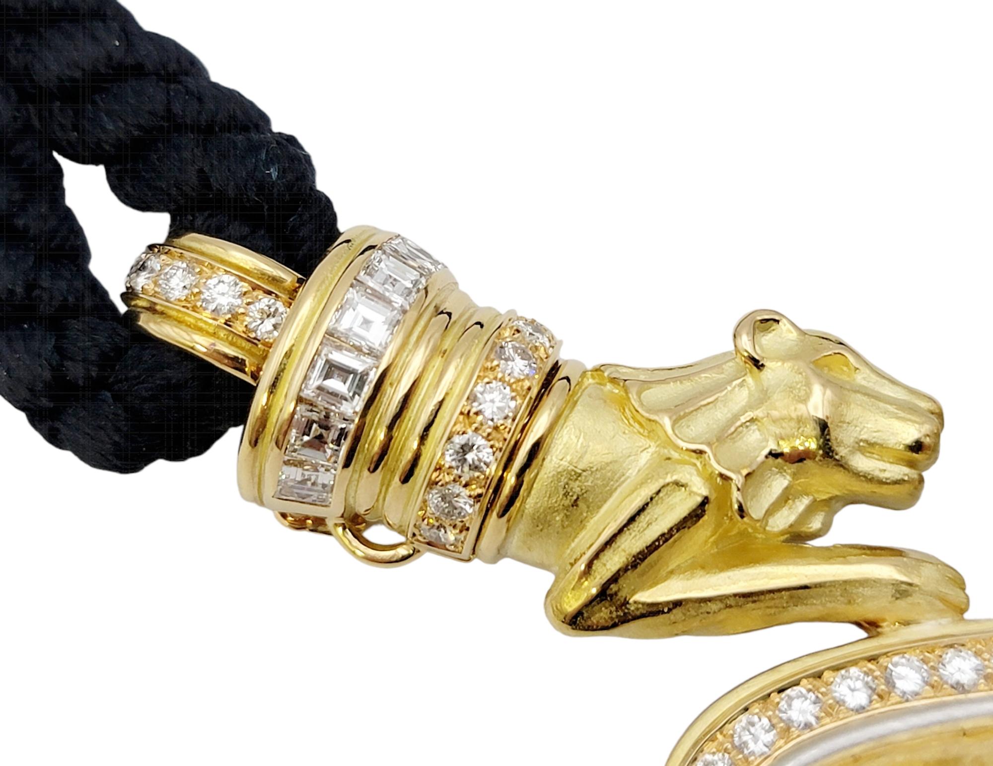 Chaumet Collier ras du cou en or 18 carats et diamants avec cordes interchangeables  Pour femmes en vente
