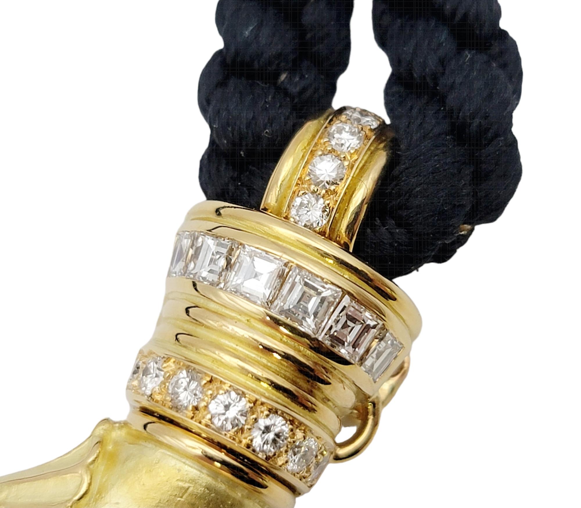 Chaumet Collier ras du cou en or 18 carats et diamants avec cordes interchangeables  en vente 1