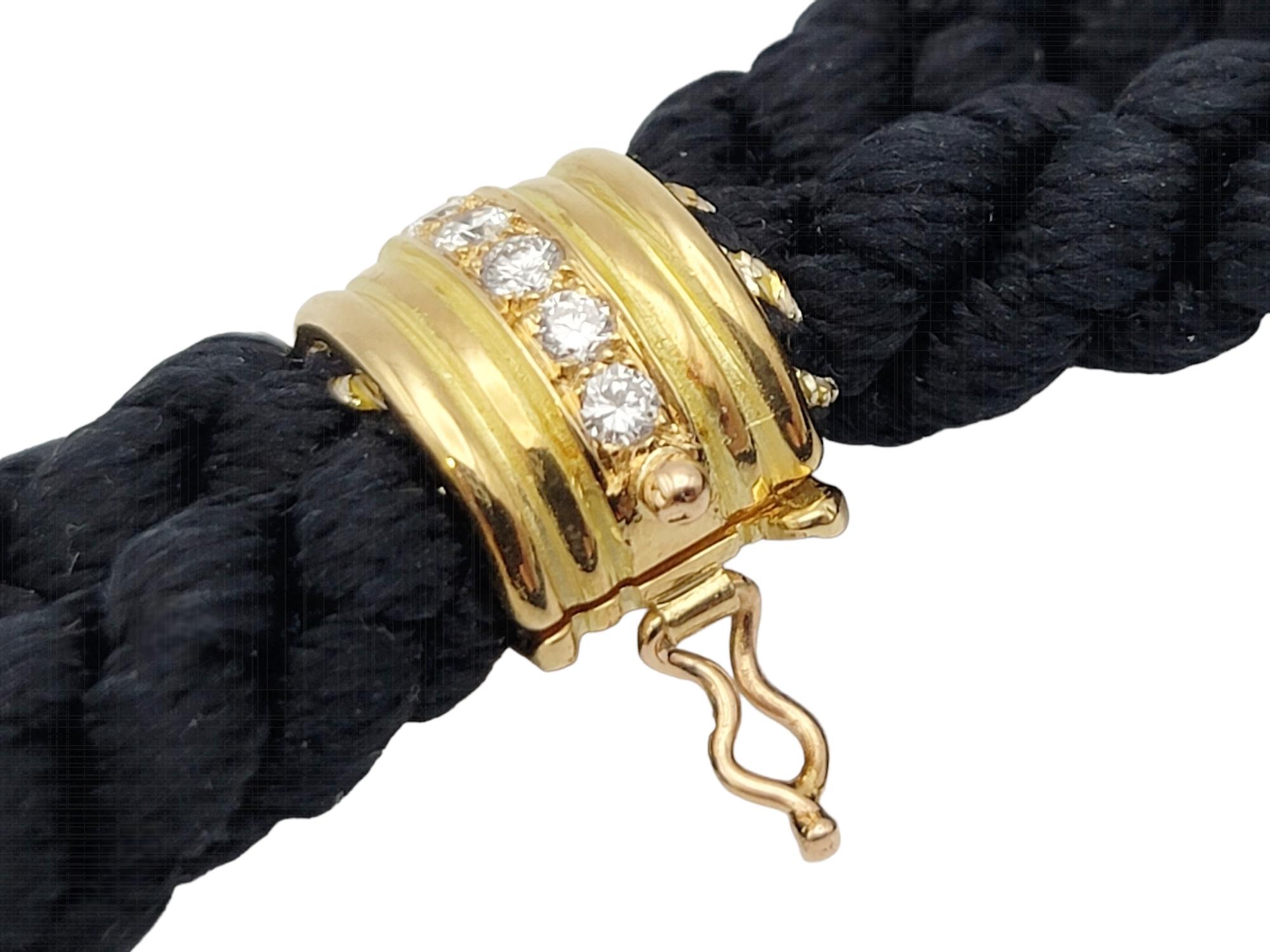 Chaumet Collier ras du cou en or 18 carats et diamants avec cordes interchangeables  en vente 2
