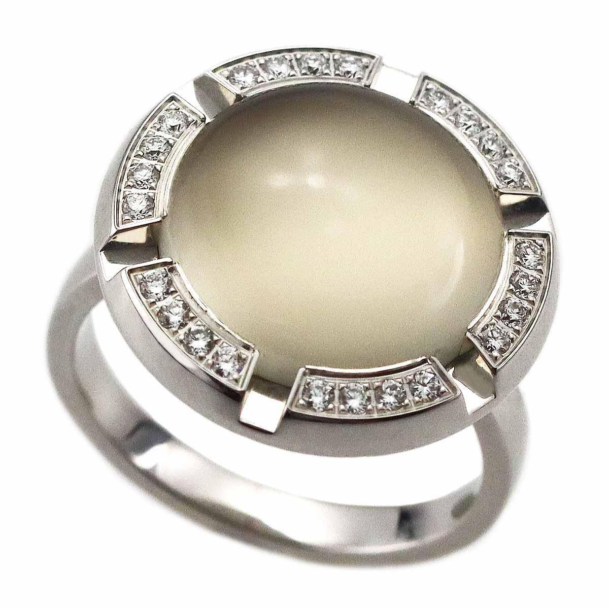 Brand:CHAUMET
Name:Class one XL Croisière ring
Material:Moonstone, diamonds, 750 K18 WG white gold
Weight:9.0g（Approx)
Ring size:British & Australian:L 1/4  /   US & Canada:5.5 /  French & Russian:51 /  German:16.2 /  Japanese:  11 /Swiss: