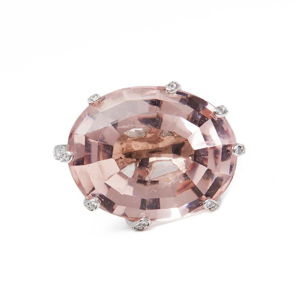 Xupes Code: COM1739
Brand: Chaumet
Description: 18k White Gold Morganite Attrape-Moi-Toile de Givre Ring
Accompanied With: Box & Papers
Gender: Ladies
UK Ring Size: M 1/2
EU Ring Size: 54
US Ring Size: 6 1/2
Resizing Possible?: YES
Band Width: