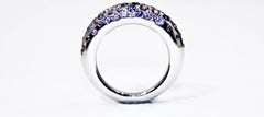 Chaumet Anello con zaffiro in oro bianco 18 carati S2.00 Carati