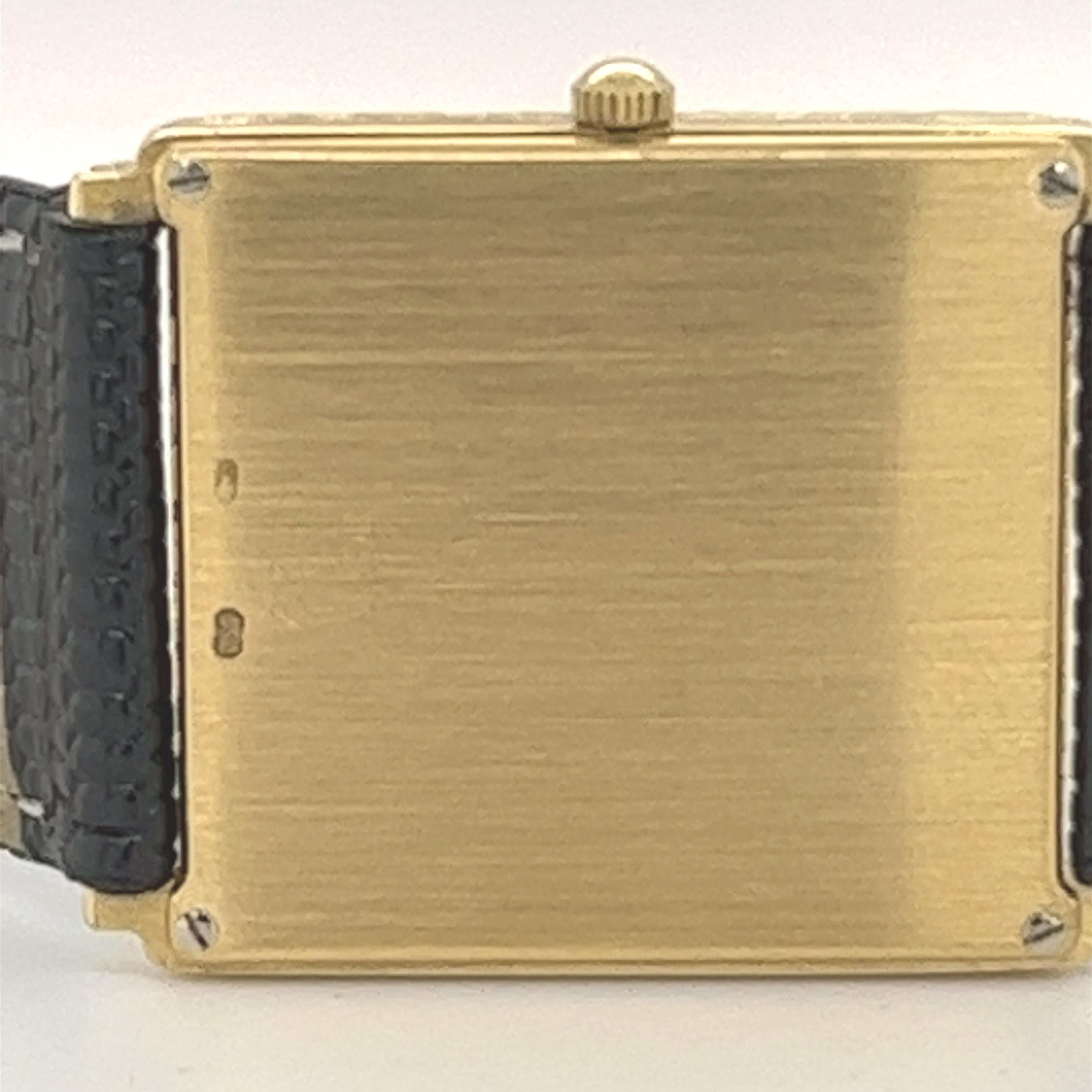 Chaumet 18 Karat Gelbgold und Diamant Damen-Quarz-Armbanduhr im Zustand „Gut“ im Angebot in Zurich, CH