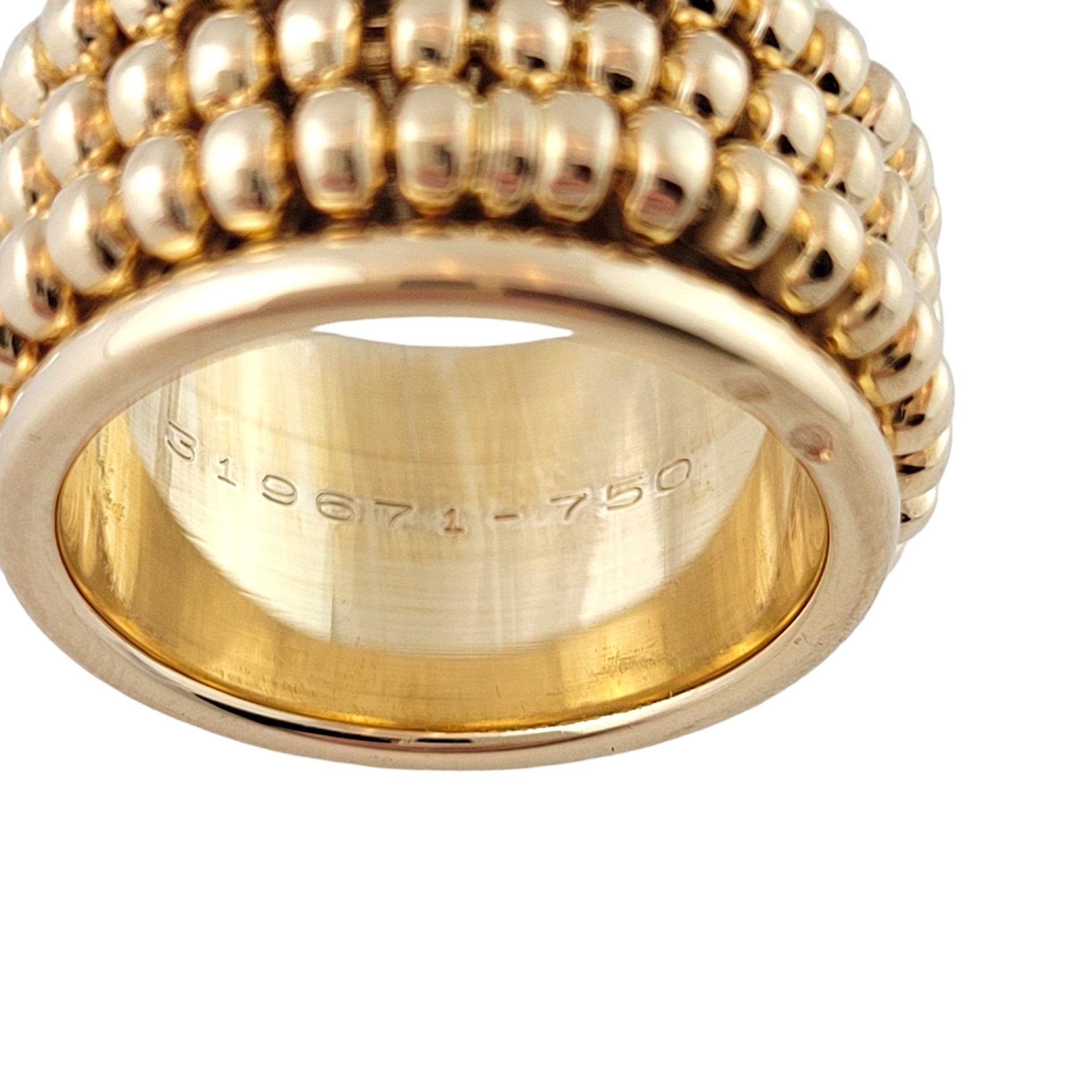 Chaumet 18 Karat Yellow Gold Band Ring In Good Condition In Washington Depot, CT