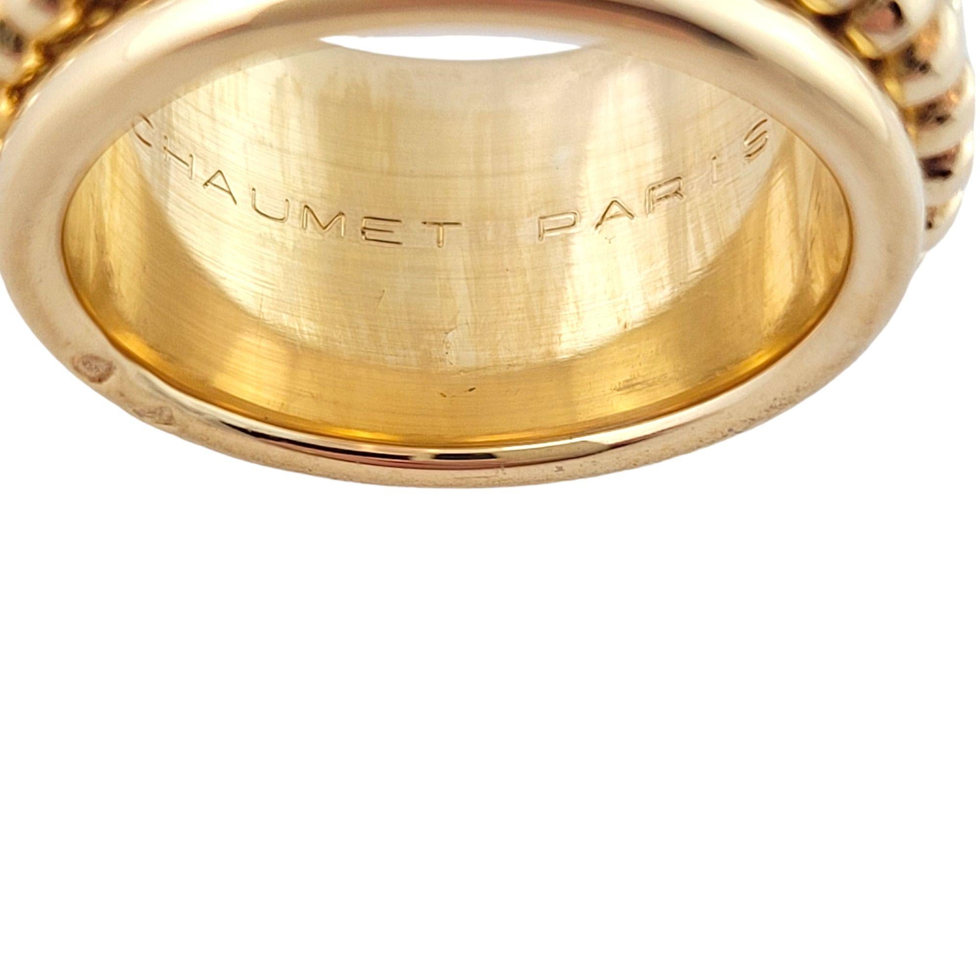 Women's Chaumet 18 Karat Yellow Gold Band Ring