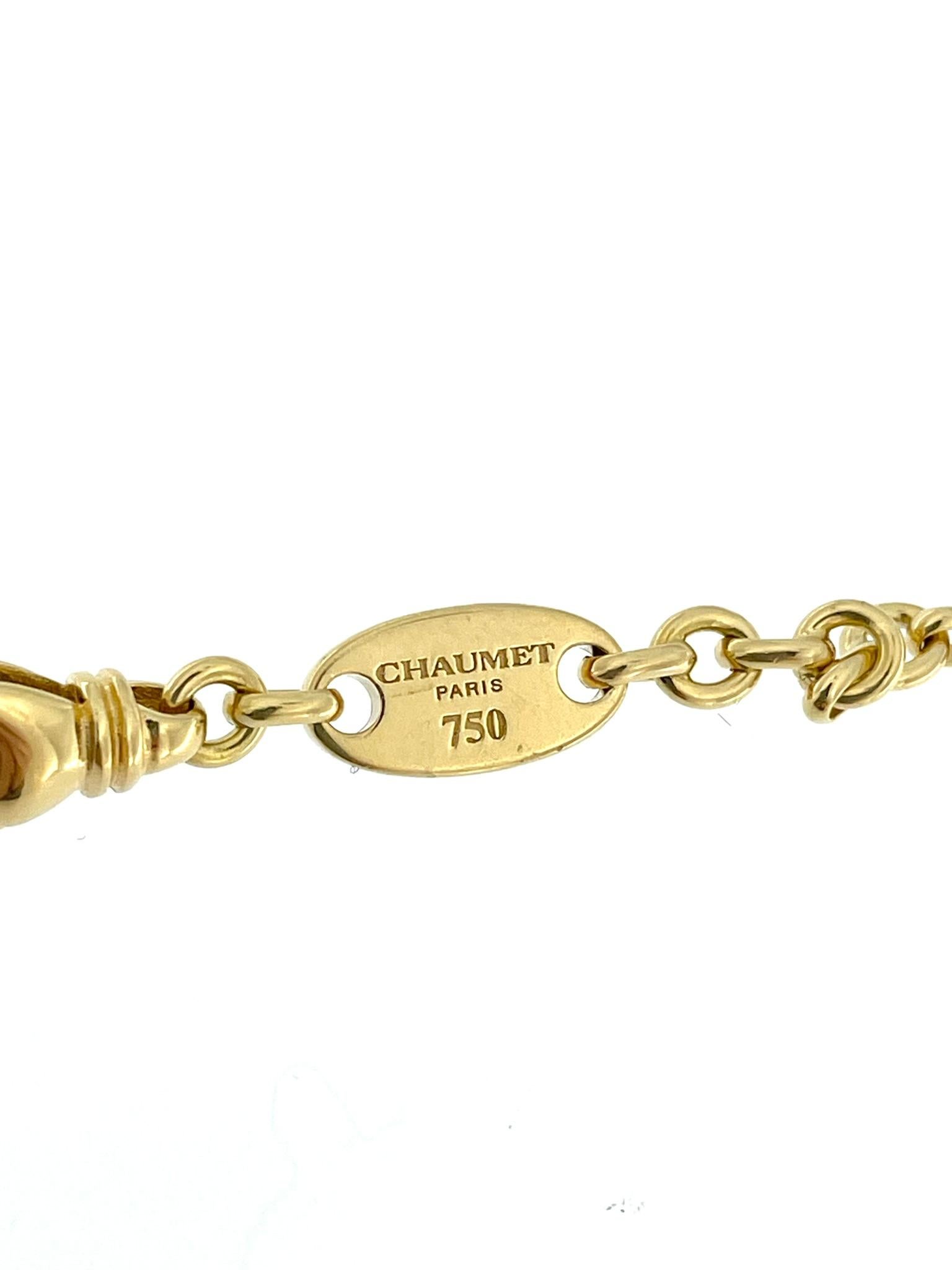 Moderne Chaumet Chaîne en or jaune 18 carats en vente