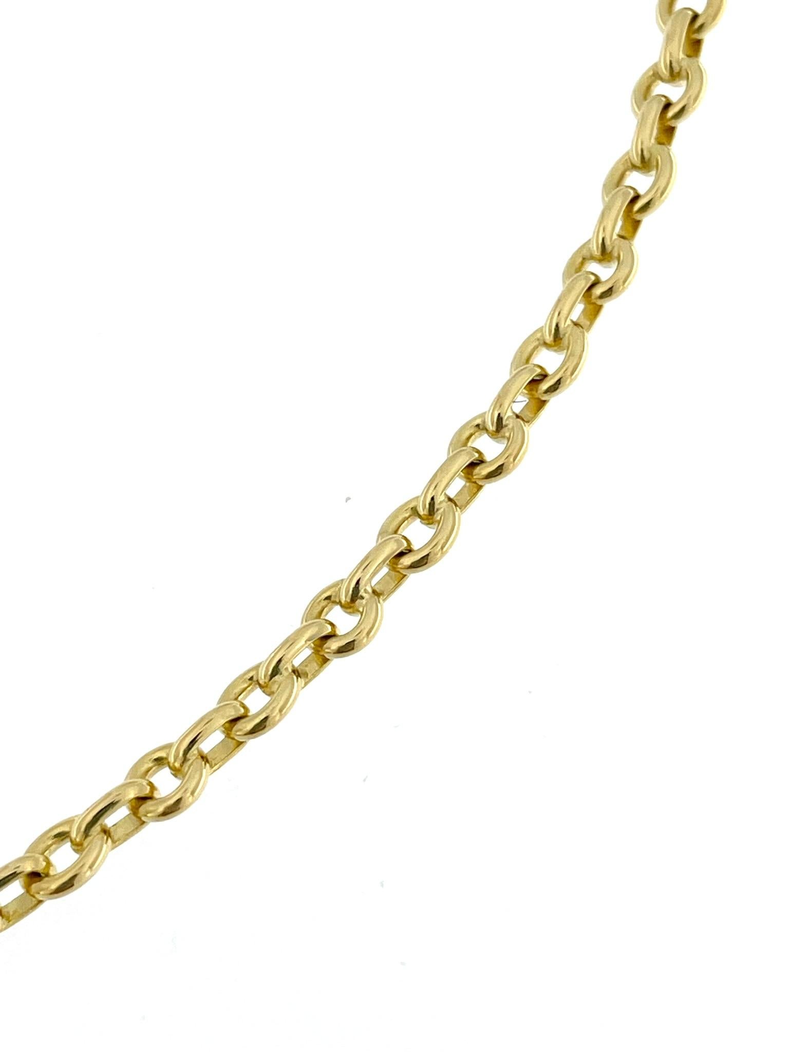 Women's or Men's Chaumet 18 karat Yellow Gold Chain For Sale