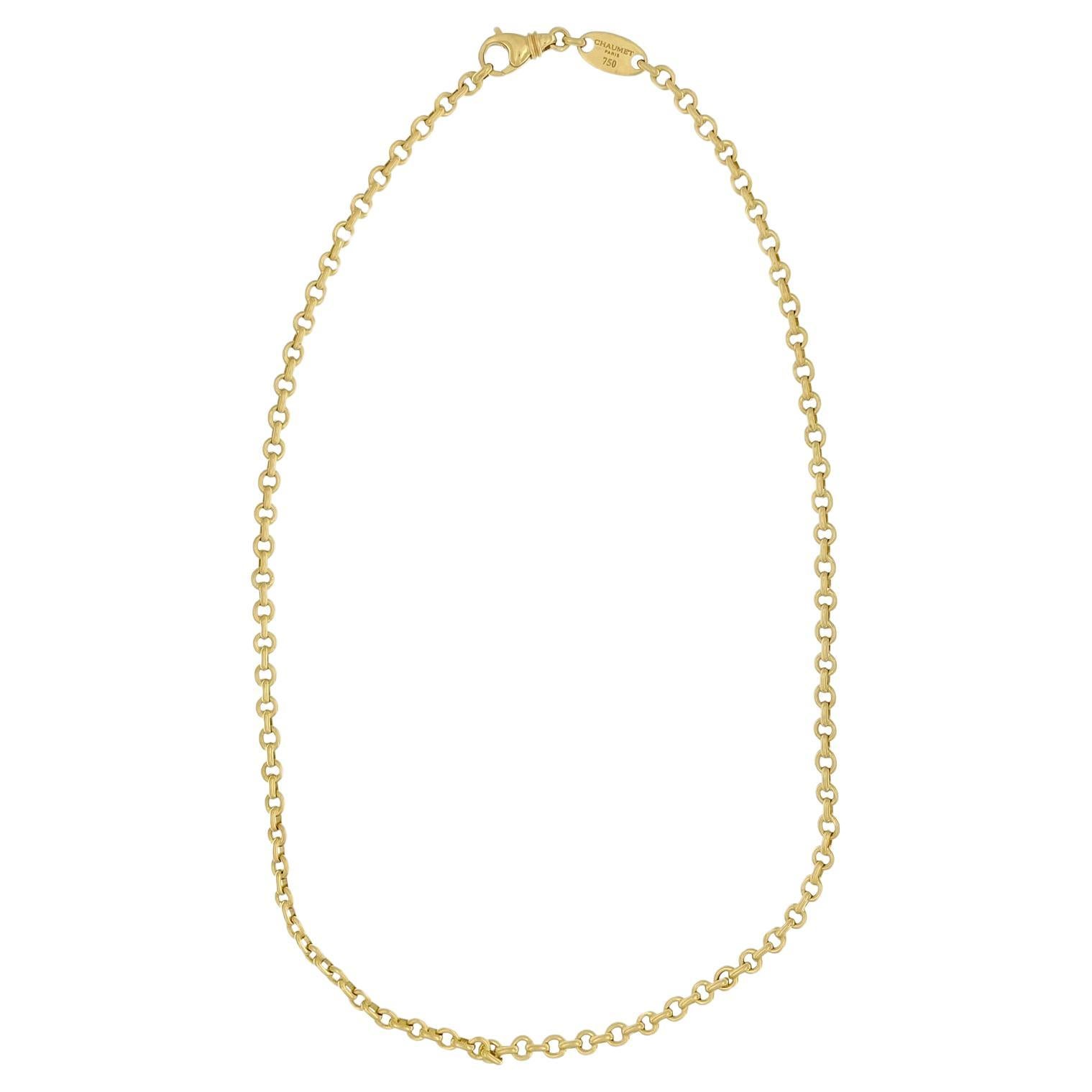 Chaumet 18 karat Yellow Gold Chain For Sale