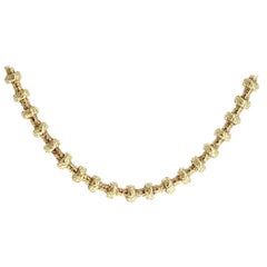 Vintage Chaumet 18 Karat Yellow Gold Collier Necklace 90.8g with Box