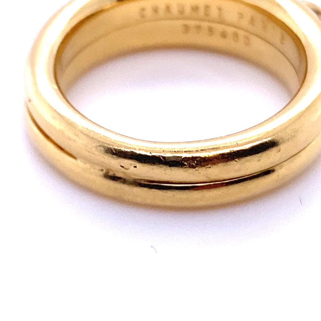  Chaumet 18 karat Yellow Gold Diamond Liens Ring  In Good Condition For Sale In London, GB